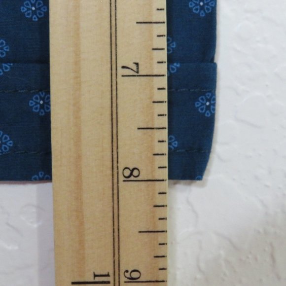 Hudson & Barrow NYC* Men's Short Sleeve Button Down Curved Hem BOHO Shirt~Medium - Picture 8 of 11